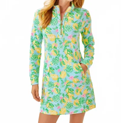 Lilly Pulitzer Ashlee Mini Dress In Bluette Make Lemonade In Multi