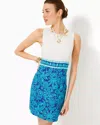 Lilly Pulitzer Aubria Shift Dress In Breezy Aqua Jungle Escape Engineered Dress