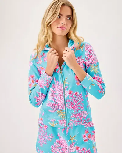 Lilly Pulitzer Avida Zip-up Terry Hoodie In Multi