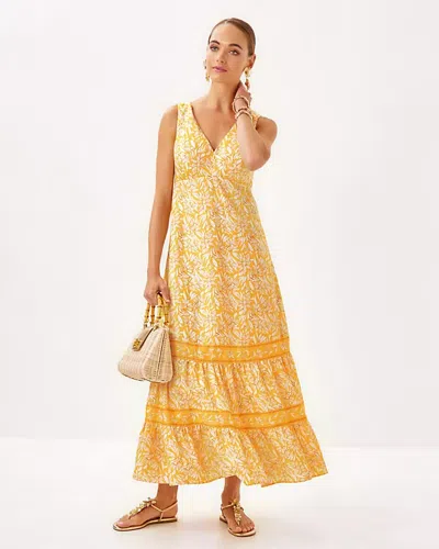 Lilly Pulitzer Avlyn Maxi Dress In Honeycomb Hideaway Honeycomb Engineered Woven Dres