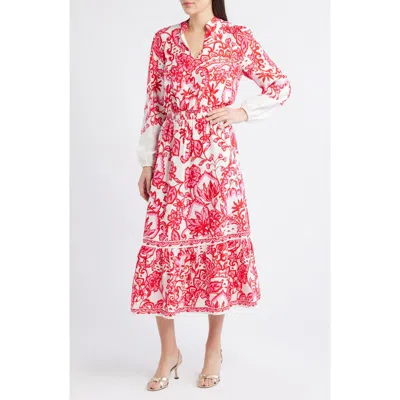 Lilly Pulitzer ® Axton Print Long Sleeve Maxi Dress In Pink