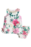 Lilly Pulitzer ® Baby Lilly Floral Shift Dress & Bloomers In Coconut