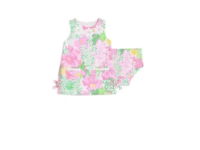 Lilly Pulitzer Kids' Baby Lilly Shift (infant) Girl's Dress Resort White Mum Patch : 18-24 Months, Cotton In Multi