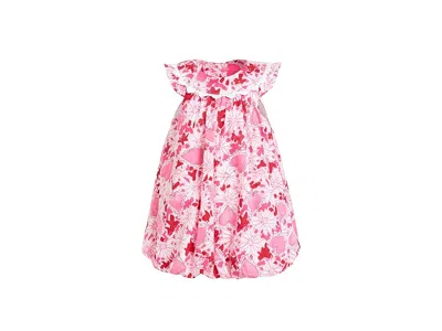 Lilly Pulitzer Kids' Baby Paloma Bubble Dress (infant) Girl's Dress Coconut Dear Heart : 6-12 Months, Cotton/lace In Multi
