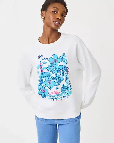 Lilly Pulitzer Ballad Cotton Sweatshirt In White