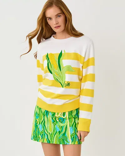 Lilly Pulitzer Ballad Cotton Sweatshirt In Multi
