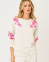 Lilly Pulitzer Ballad Cotton Sweatshirt In White