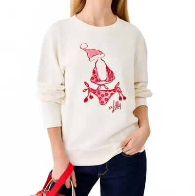 Lilly Pulitzer Ballad Long Sleeve Sweatshirt In White In Neutral