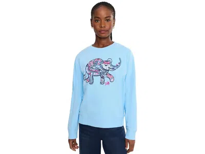 Lilly Pulitzer Ballad Long Sleeve Sweatshirt Women's Sweater Paisley Parade Embellishment: Xs, Cotton/spandex
