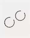 Lilly Pulitzer Bamboo Forest Hoop Earrings In Black