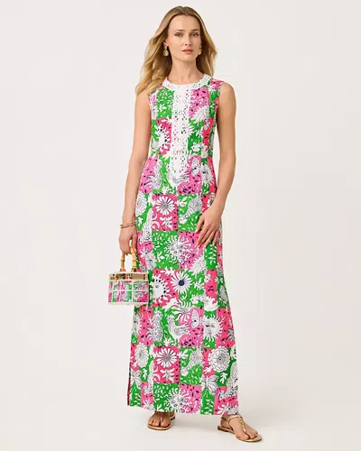 Lilly Pulitzer Barberine Stretch Maxi Shift Dress In Animal Print