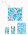 Lilly Pulitzer Beach Day Pouch In Blue Ibiza Aqua La Vista