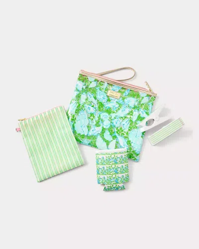 Lilly Pulitzer Beach Day Pouch In Green