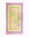 Lilly Pulitzer Beach Towel In Finch Yellow Tropical Oasis Engineered