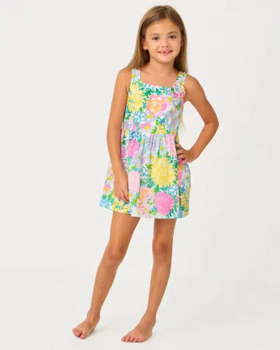 Lilly Pulitzer Kids' Bellefleur Sleeveless Dress In Multi Lilly Garden