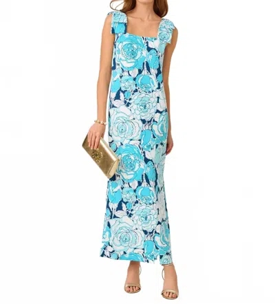 Lilly Pulitzer Bernice Maxi Dress In Capri Blue Rosanna