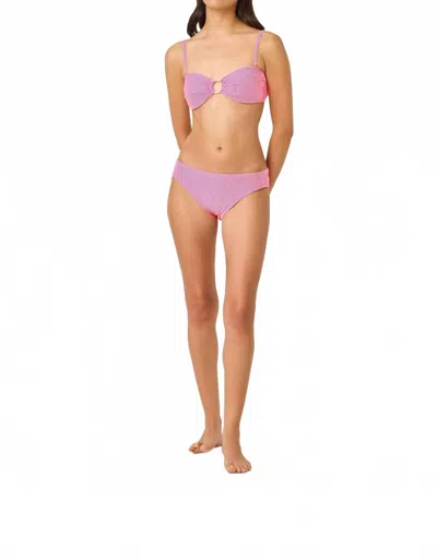 Lilly Pulitzer Betie Swim Bikini Bottom In Cherry Blossom Pink Seersucker Stripe
