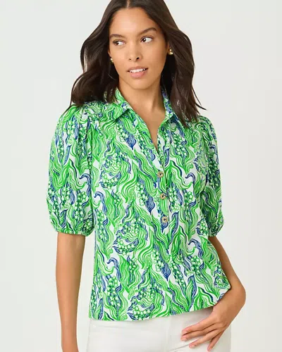 Lilly Pulitzer Bingley Knit Top In Green