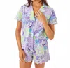 Lilly Pulitzer Biscayne Pajama Short In Multi Juicy Story Patch In Multi