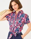 Lilly Pulitzer Blakey Button Down Tie Shirt In Multi