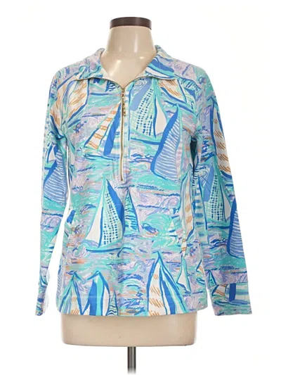Pre-owned Lilly Pulitzer Blazer Jacket In Blue