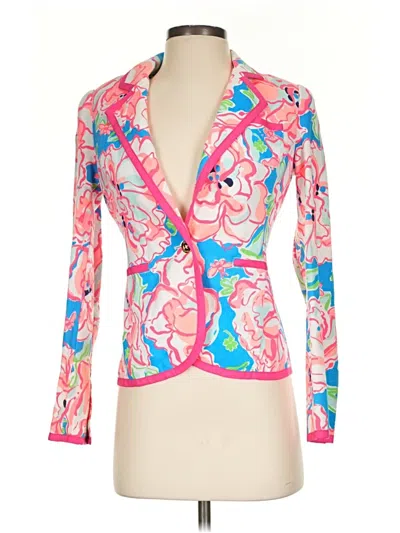 Pre-owned Lilly Pulitzer Blazer Jacket In Pink