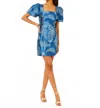 Lilly Pulitzer Booker Skirted Romper In Low Tide Navy In Multi