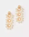 Lilly Pulitzer Bouquet Toss Earrings In Resort White