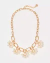 Lilly Pulitzer Bouquet Toss Necklace In Gold Metallic
