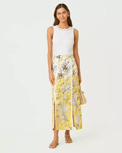 Lilly Pulitzer Bradley Maxi Skirt In Yellow