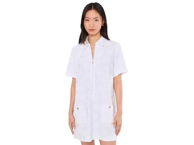 Lilly Pulitzer Brayton Short Sleeve Terry Cover-up In White