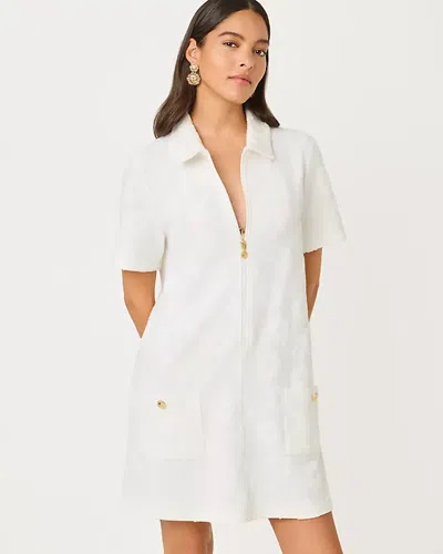 Lilly Pulitzer Brayton Short Sleeve Terry Cover-up In White