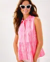 Shop Lilly Pulitzer Breah Sleeveless Button Down Shirt