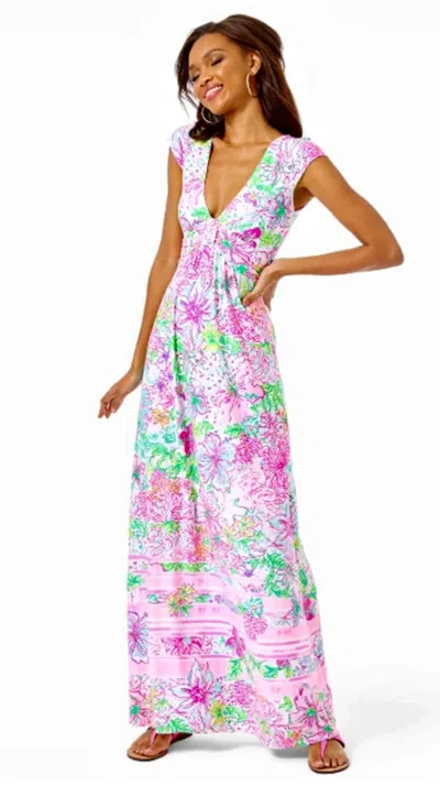 Pre-owned Lilly Pulitzer Breanna Maxi Dress Paradise Found $228 Size M,l,xl