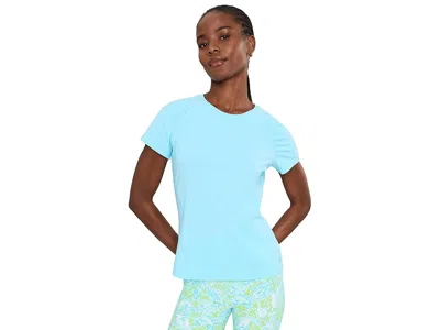 Lilly Pulitzer Bria Active Tee Upf 50+ Women's Clothing Day Dream Blue: Sm