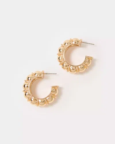 Lilly Pulitzer Bright Delight Hoop Earrings In Gold