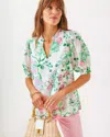 Lilly Pulitzer Brinelle Top In Multi Oversized Orchids On The Avenue Allover