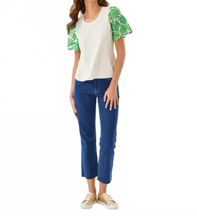 Lilly Pulitzer Brittan Knit Top In Coconut Shady Babe In Multi