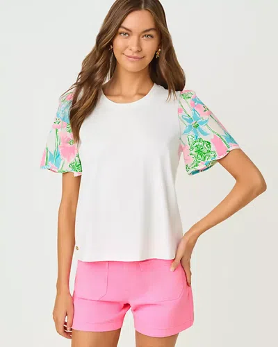 Lilly Pulitzer Brittan Knit Top In White