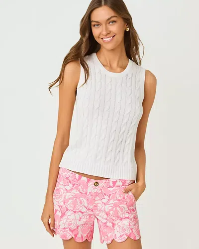 Lilly Pulitzer Brockton Crew Neck Sweater In White