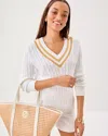 Lilly Pulitzer Brockton Sweater In White