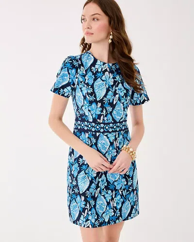 Lilly Pulitzer Brynne Stretch Shift Dress In Blue