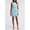 LILLY PULITZER LILLY PULITZER® BRYSON TIE WAIST SLEEVELESS MINIDRESS