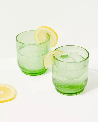 Lilly Pulitzer Bubble Drinking Glasses In Green Grove