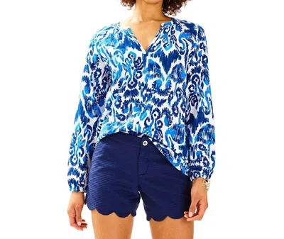 Lilly Pulitzer Buttercup Short In True Navy In Blue