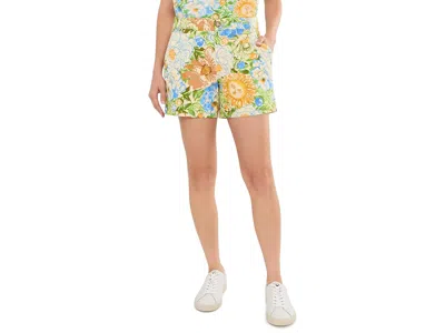Lilly Pulitzer Callahan Mid-rise Shorts Women's Jumpsuit & Rompers One Piece Rutabaga Sympeony: 10, Nylon/rayon/spa In Multi