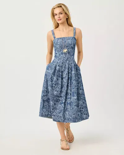 Lilly Pulitzer Calloway Midi Dress In Blue