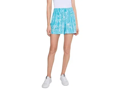 Lilly Pulitzer Captina Linen Shorts In Blue