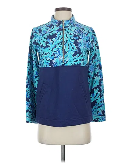 Pre-owned Lilly Pulitzer Cardigan Sweater In Blue