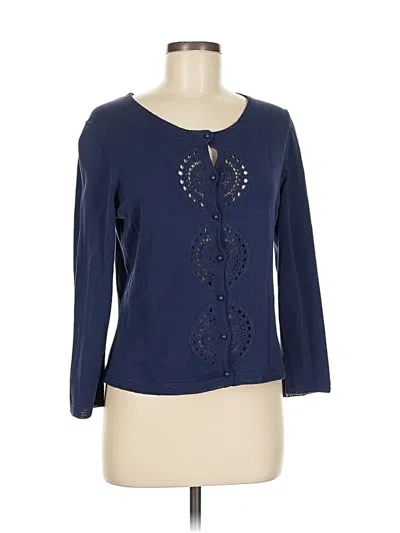 Pre-owned Lilly Pulitzer Cardigan Sweater In Blue